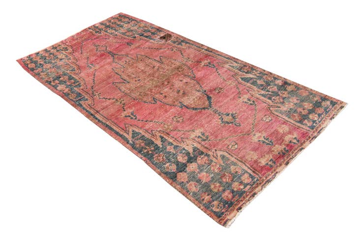 Detail image of 3' 7 x 7' 1 Hand Knotted Ultra Vintage Persian Wool Rug