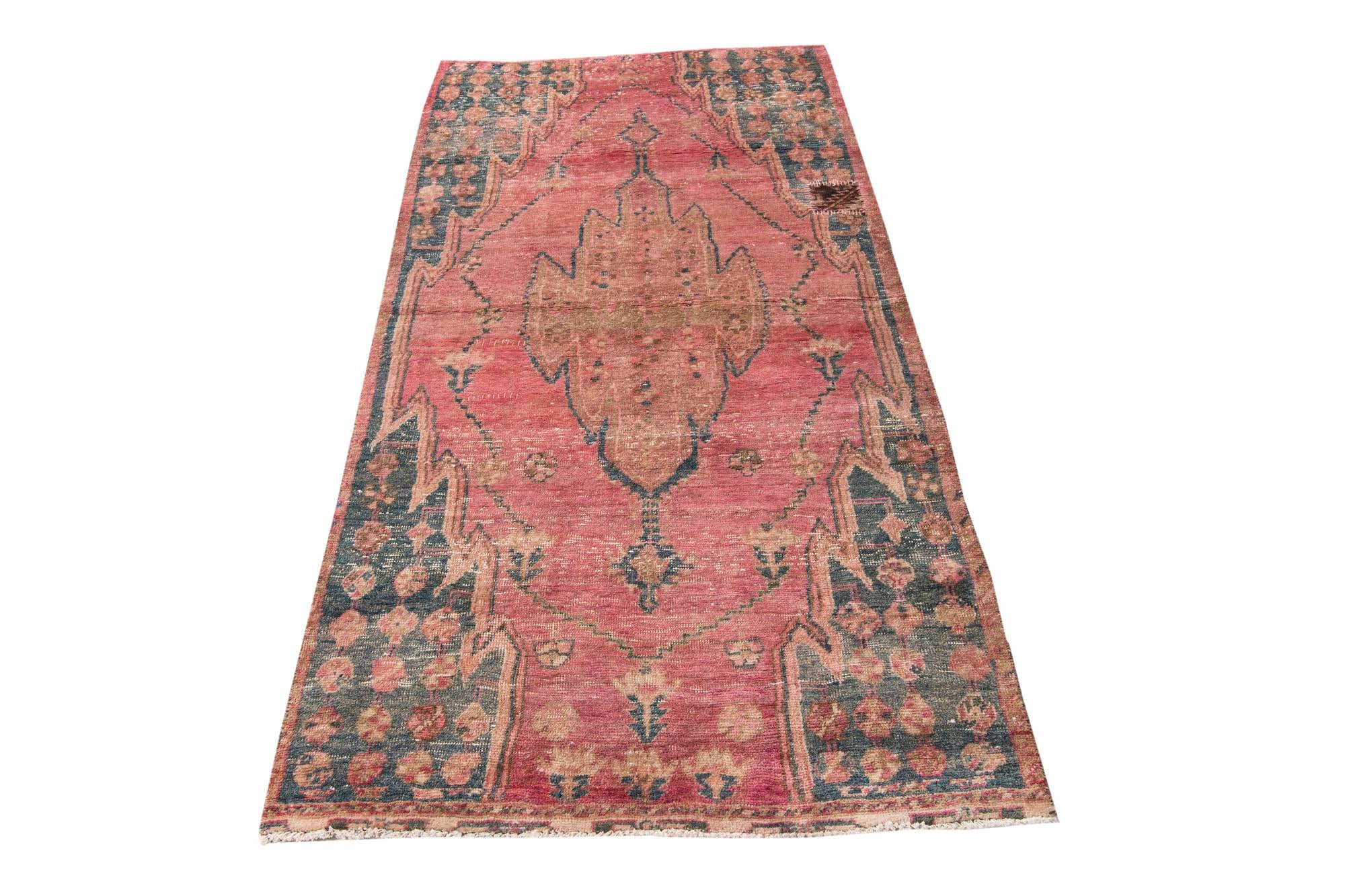 3' 7 x 7' 1 Hand Knotted Ultra Vintage Persian Wool Rug