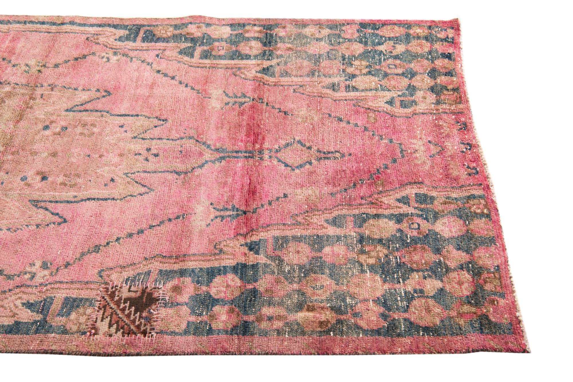 3' 7 x 7' 1 Hand Knotted Ultra Vintage Persian Wool Rug