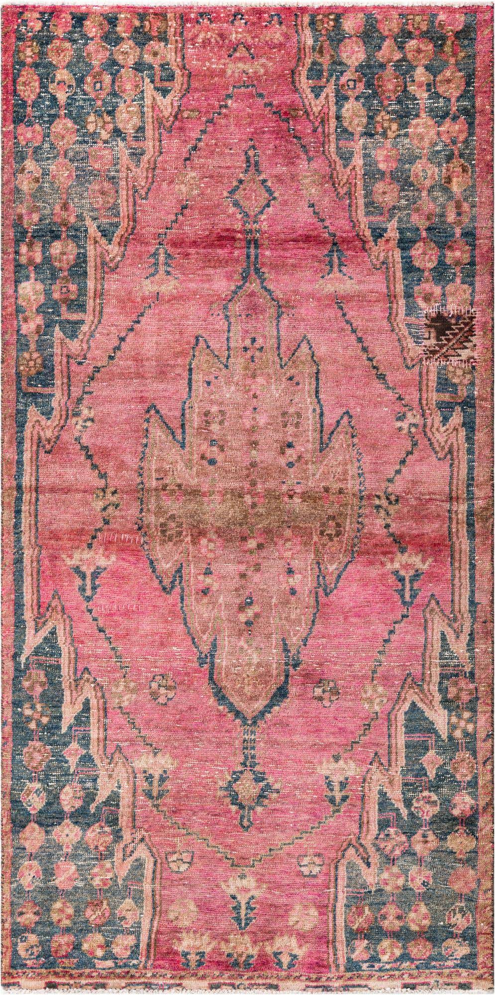 3' 7 x 7' 1 Hand Knotted Ultra Vintage Persian Wool Rug