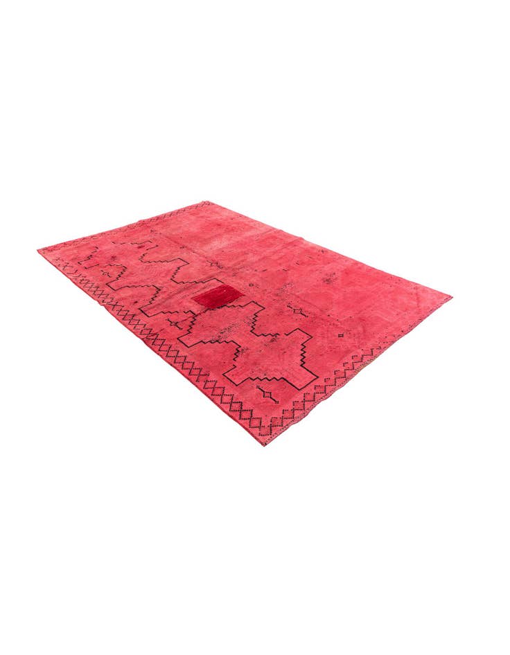 Detail image of 4' 10 x 7' 3 Hand Knotted Ultra Vintage Persian Wool Rug