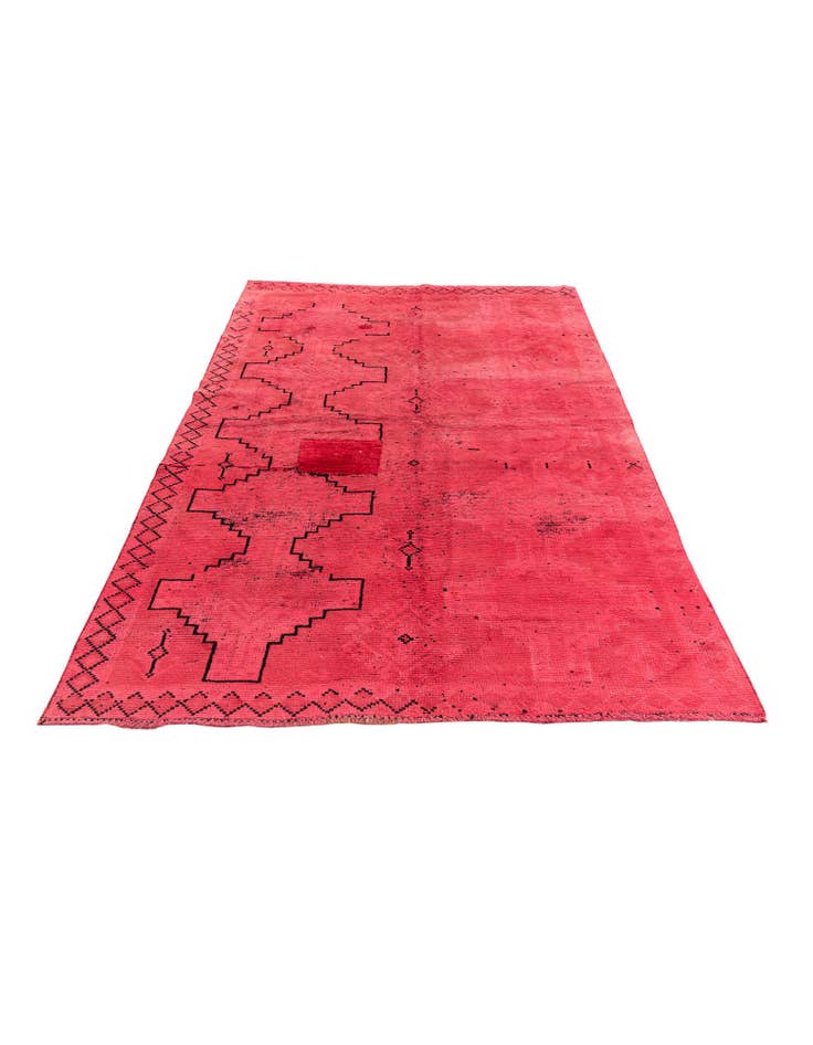 Detail image of 4' 10 x 7' 3 Hand Knotted Ultra Vintage Persian Wool Rug