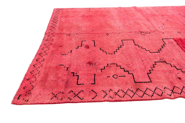 Detail image of 4' 10 x 7' 3 Hand Knotted Ultra Vintage Persian Wool Rug