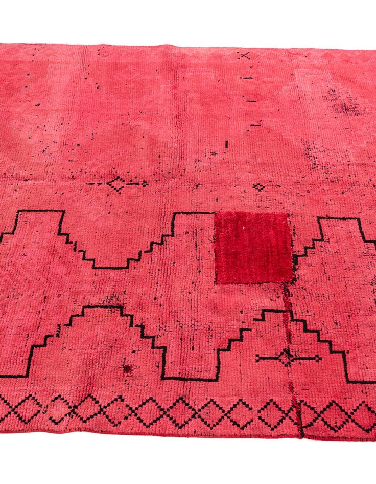 Detail image of 4' 10 x 7' 3  Hand Knotted Ultra Vintage Persian Wool Rug