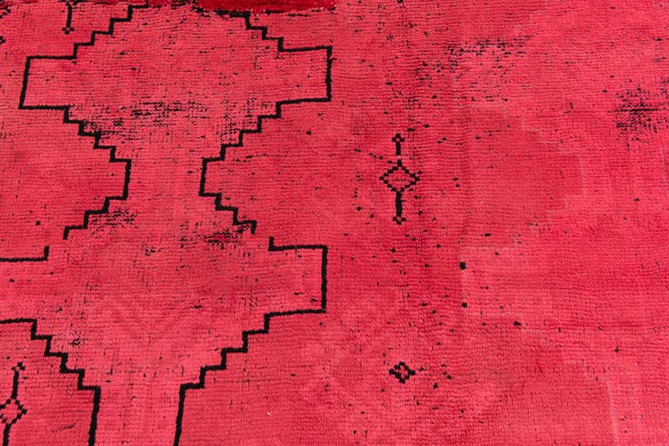 Detail image of 4' 10 x 7' 3 Hand Knotted Ultra Vintage Persian Wool Rug