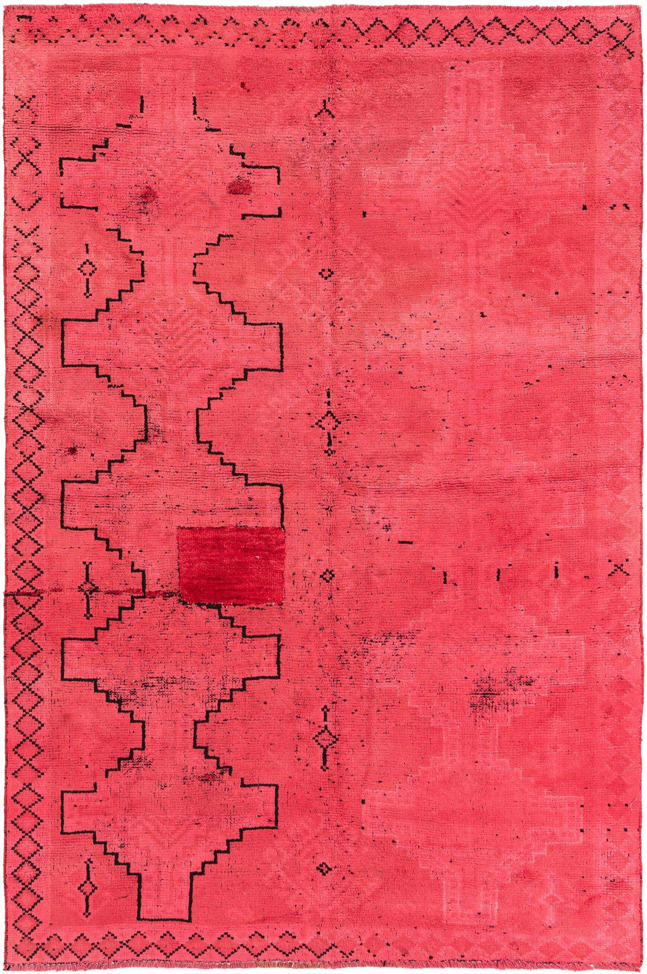 4' 10 x 7' 3 Hand Knotted Ultra Vintage Persian Wool Rug