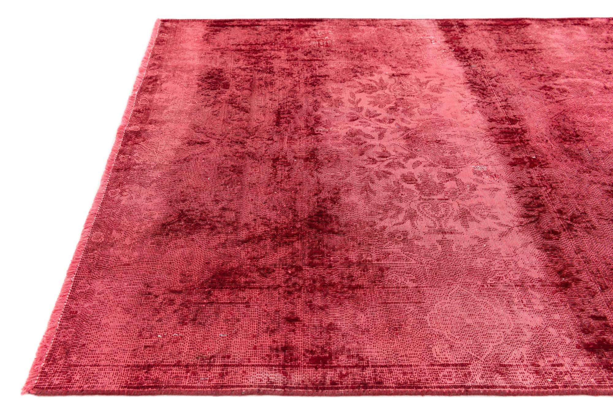 4' x 6' 8 Hand Knotted Ultra Vintage Persian Wool Rug