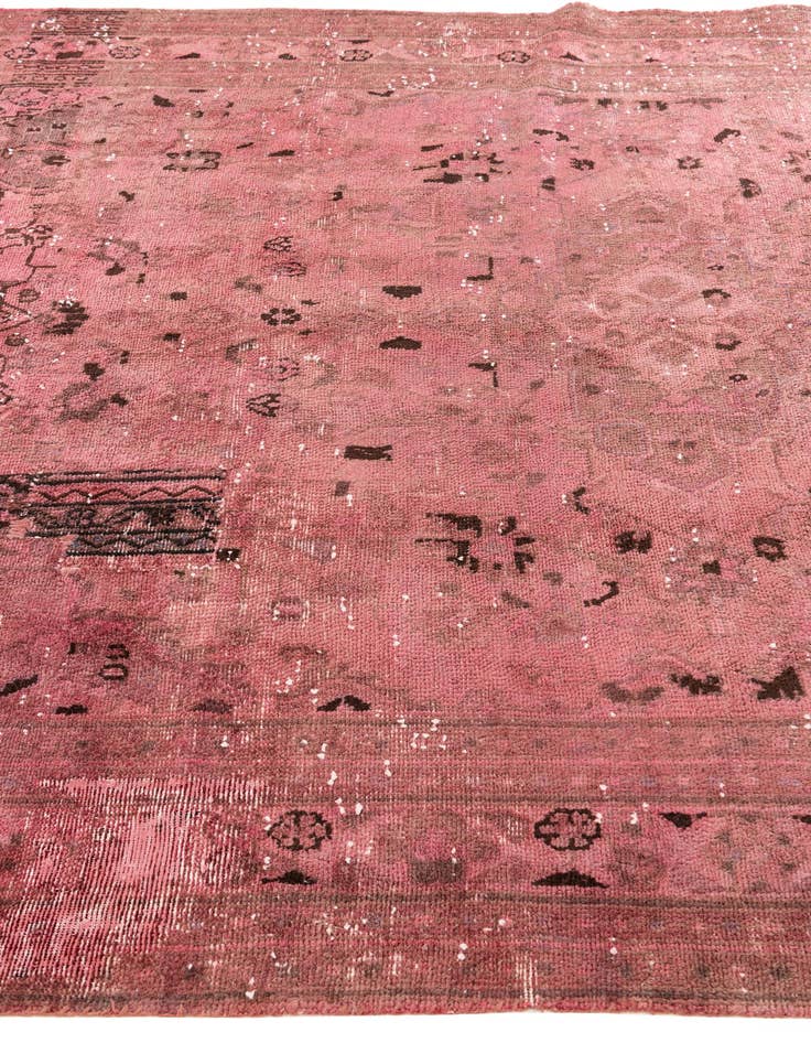 Detail image of 6' 9 x 9' 3  Hand Knotted Ultra Vintage Persian Wool Rug