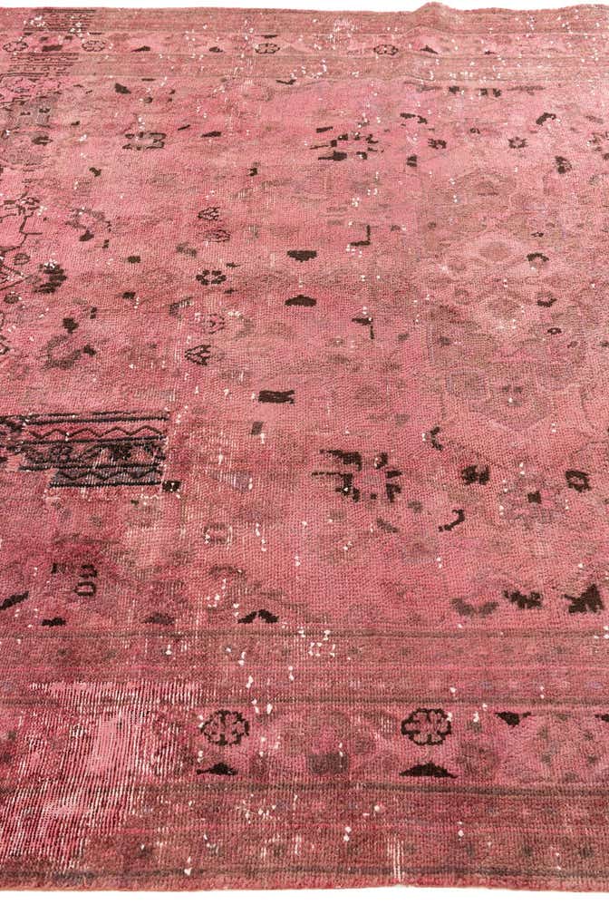 6' 9 x 9' 3 Hand Knotted Ultra Vintage Persian Wool Rug