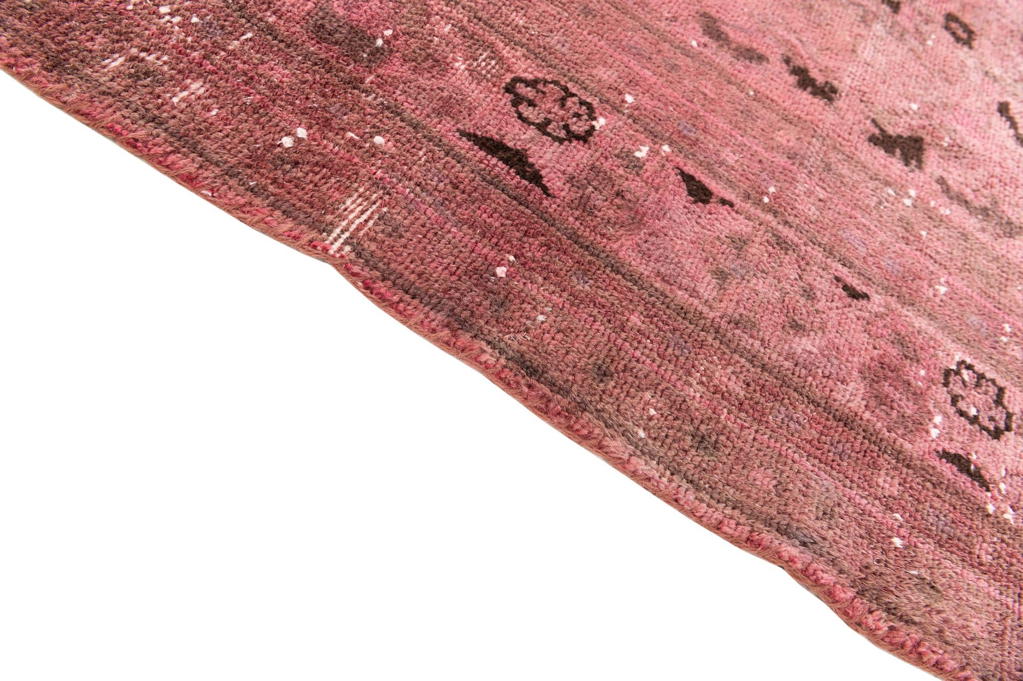 6' 9 x 9' 3 Hand Knotted Ultra Vintage Persian Wool Rug