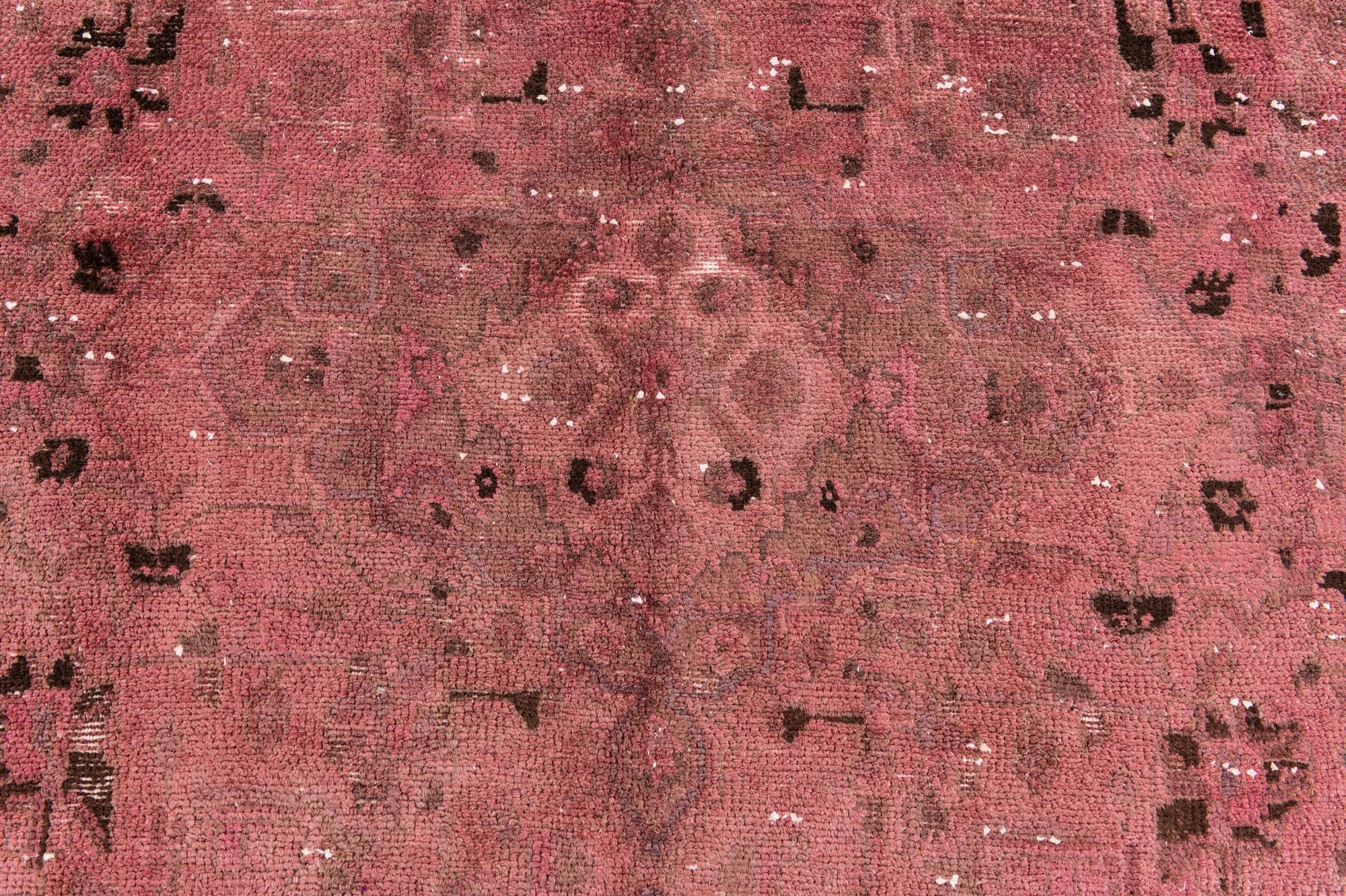 6' 9 x 9' 3 Hand Knotted Ultra Vintage Persian Wool Rug