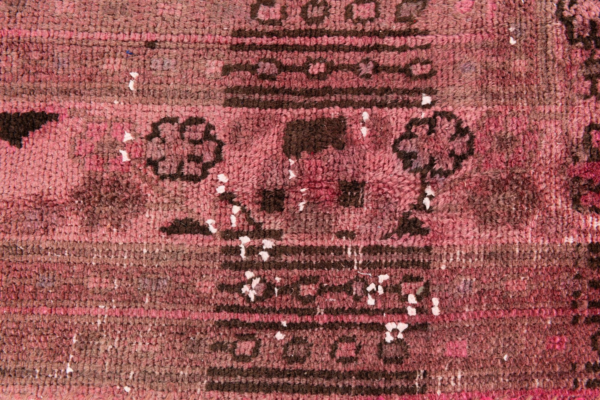 6' 9 x 9' 3 Hand Knotted Ultra Vintage Persian Wool Rug