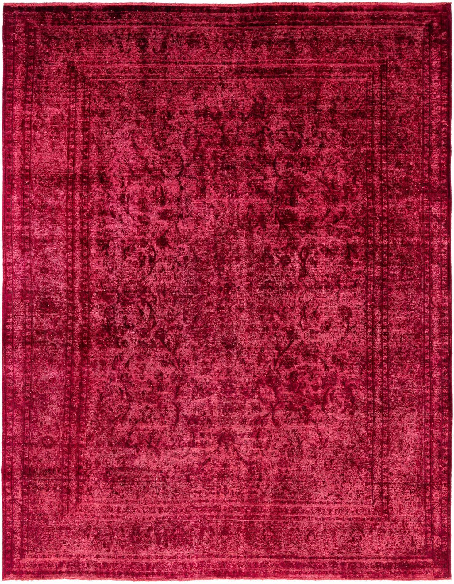 Primary image 9' 7 x 13'  Hand Knotted Ultra Vintage Persian Wool Rug