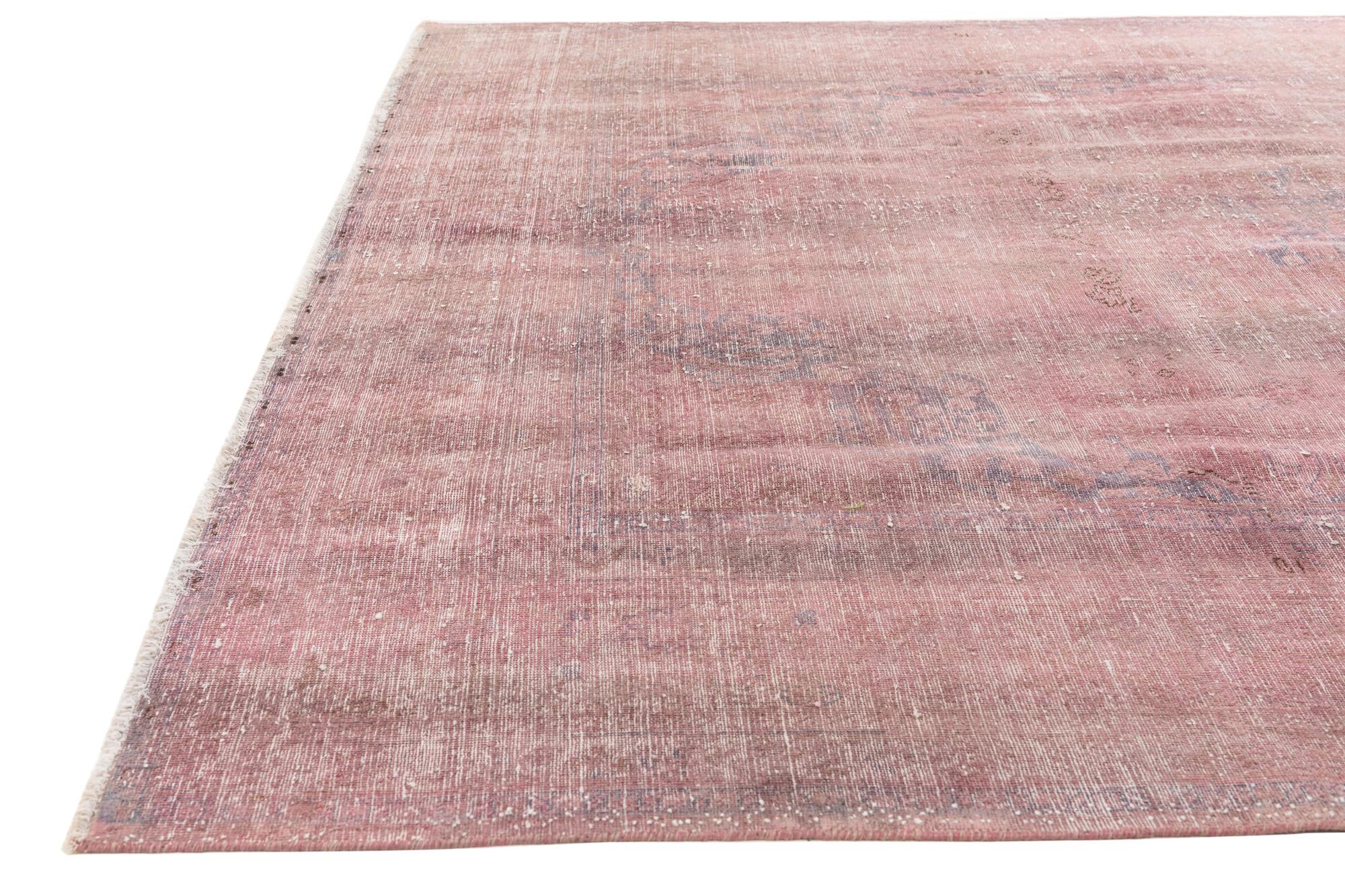 8' 2 x 11' Hand Knotted Ultra Vintage Persian Wool Rug