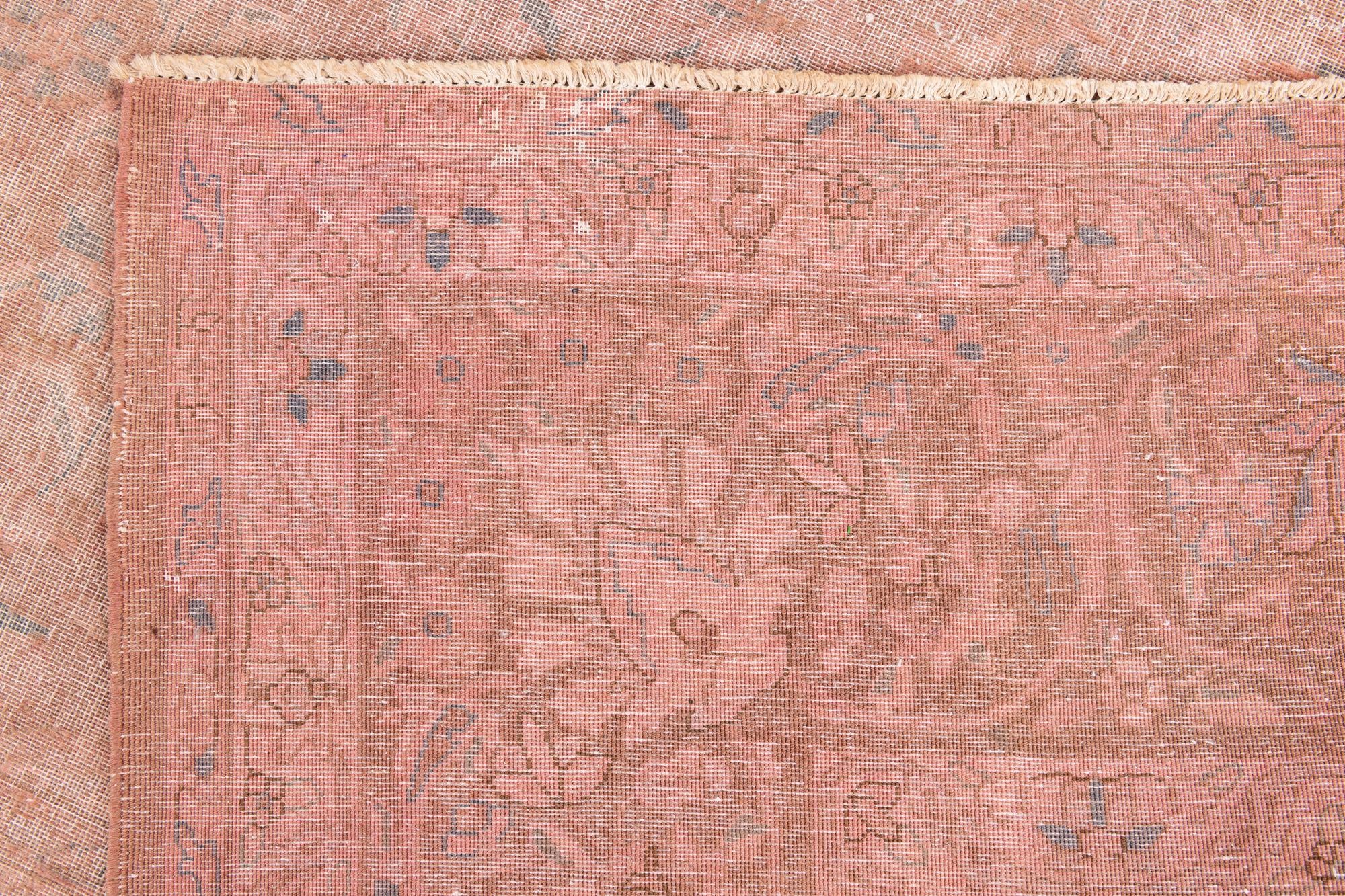 9' 7 x 13' Hand Knotted Ultra Vintage Persian Wool Rug