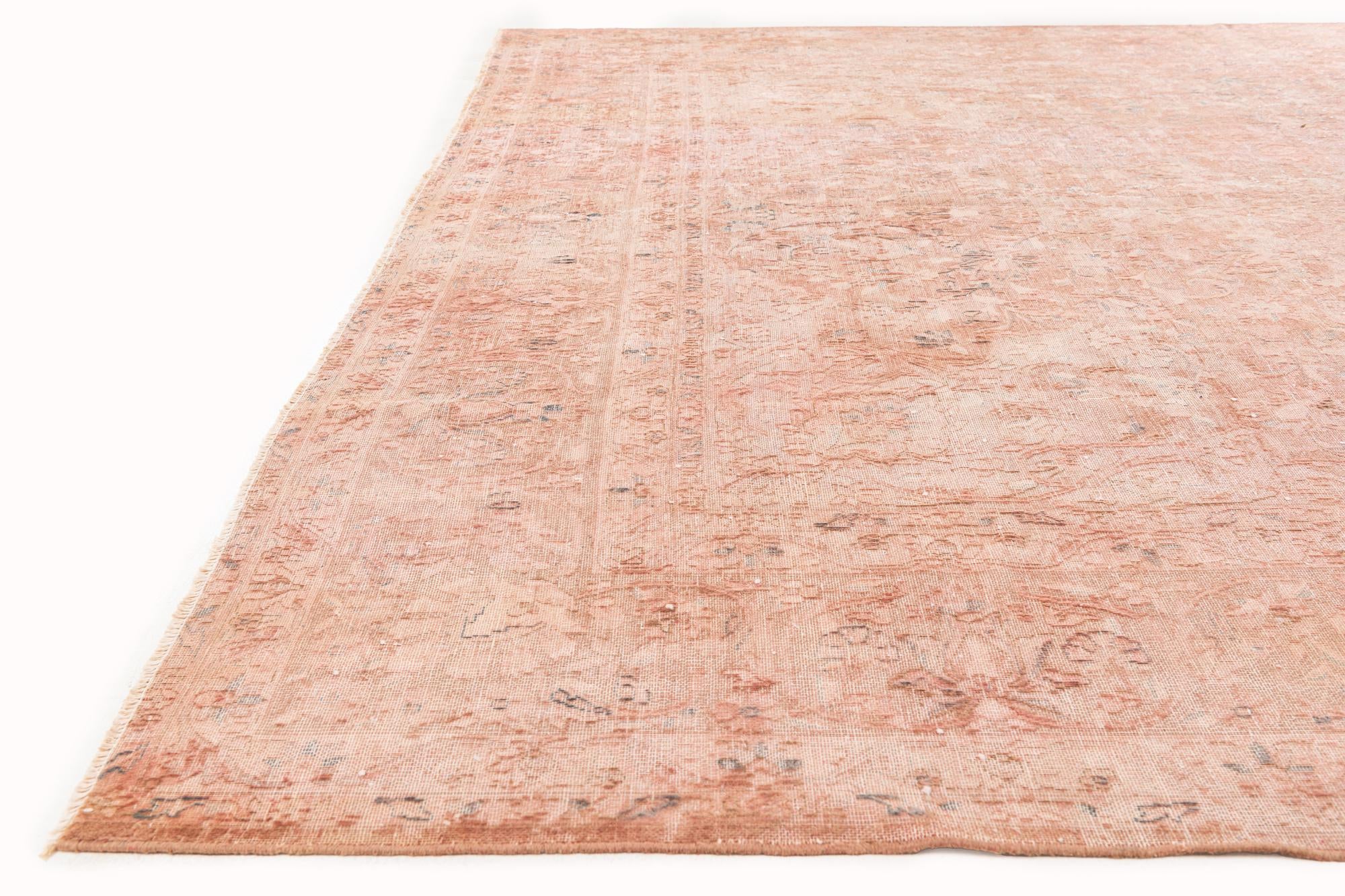 9' 7 x 13' Hand Knotted Ultra Vintage Persian Wool Rug