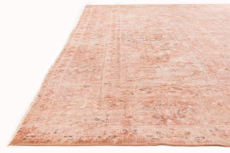 Detail image of 9' 7 x 13' Hand Knotted Ultra Vintage Persian Wool Rug