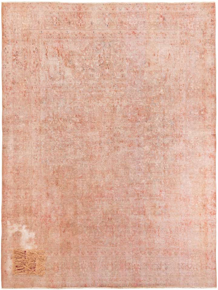 9' 7 x 13' Hand Knotted Ultra Vintage Persian Wool Rug