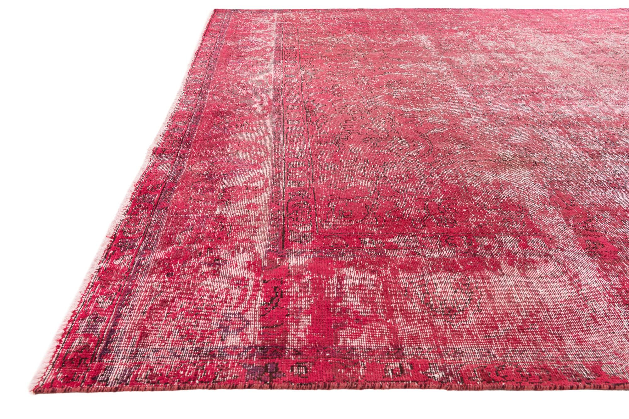 9' 4 x 12' 6 Hand Knotted Ultra Vintage Persian Wool Rug