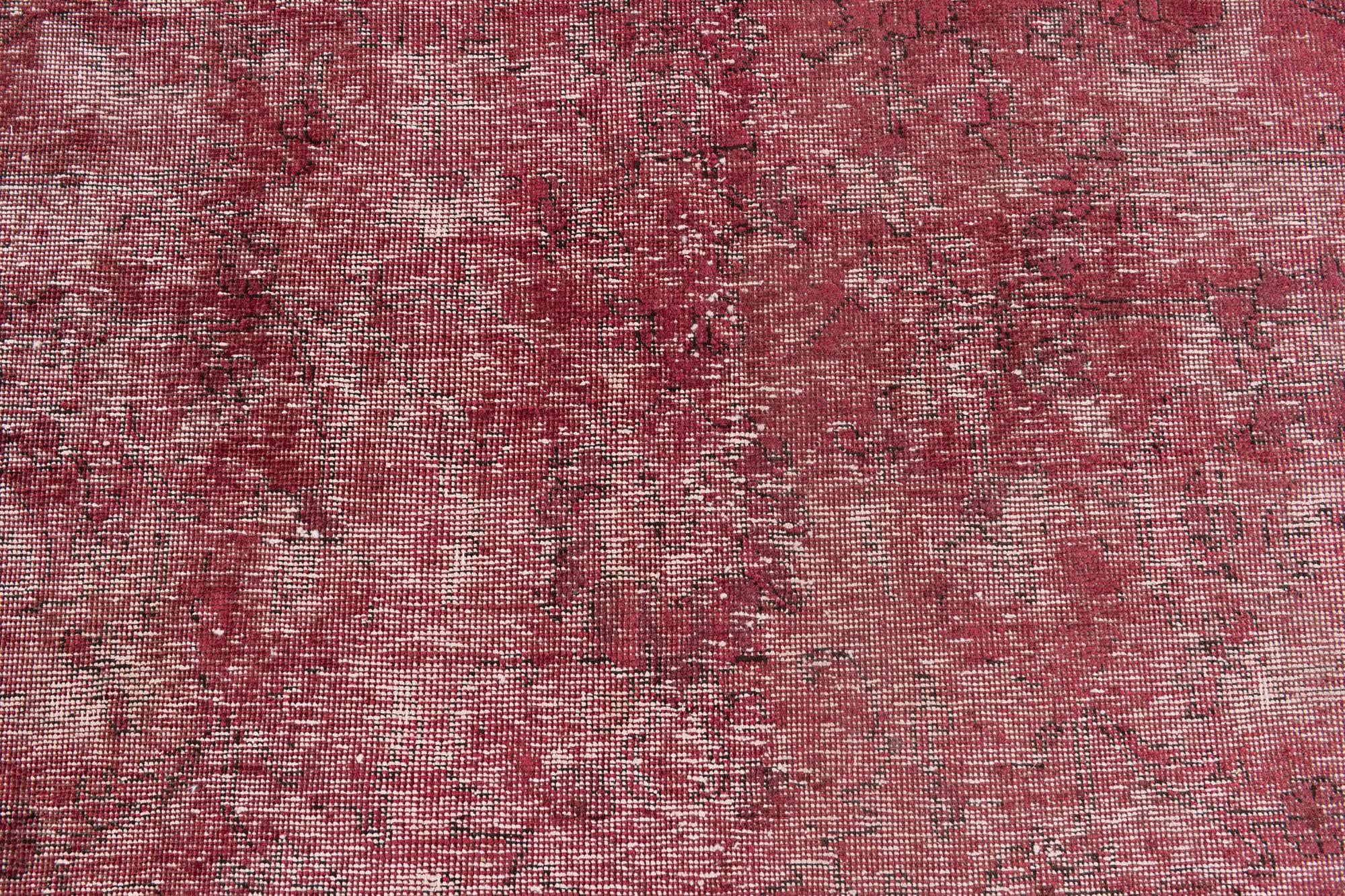 9' 4 x 12' 6 Hand Knotted Ultra Vintage Persian Wool Rug