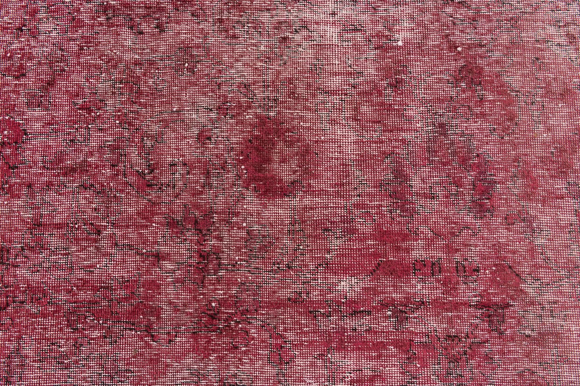 9' 4 x 12' 6 Hand Knotted Ultra Vintage Persian Wool Rug