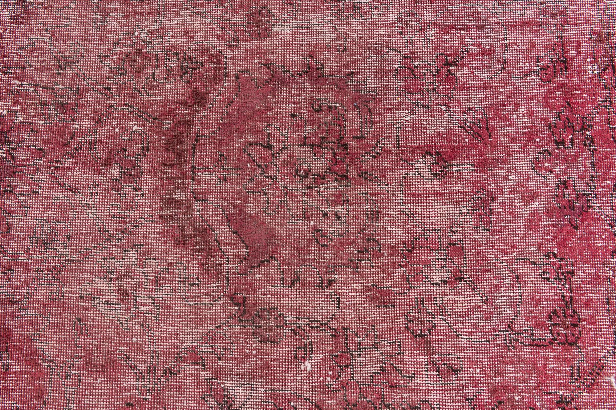 9' 4 x 12' 6 Hand Knotted Ultra Vintage Persian Wool Rug