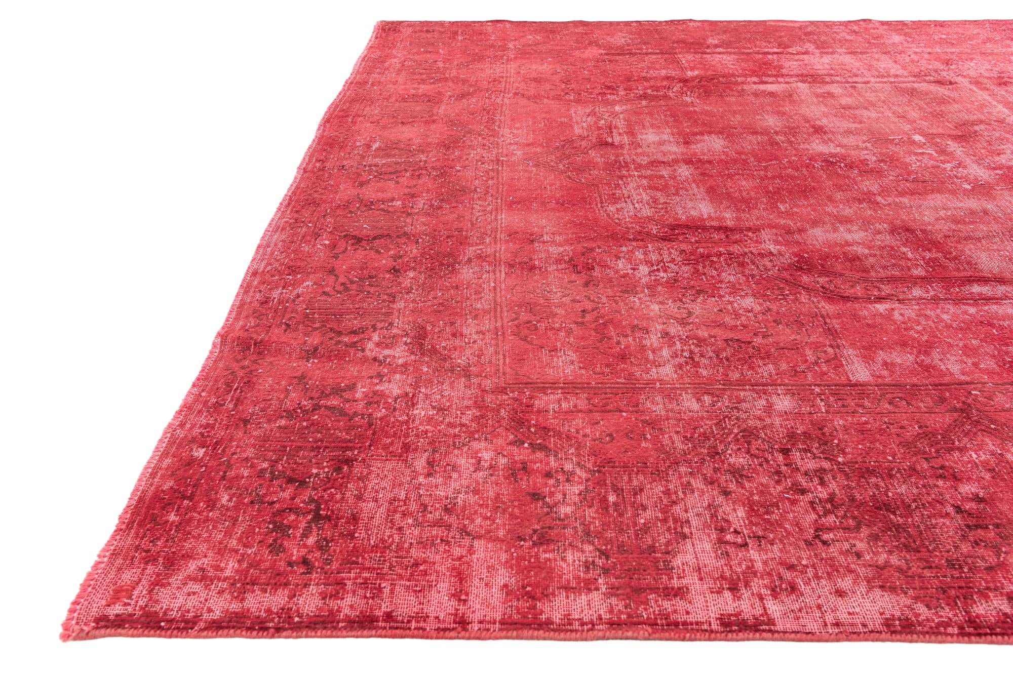 9' 4 x 12' 8 Hand Knotted Ultra Vintage Persian Wool Rug