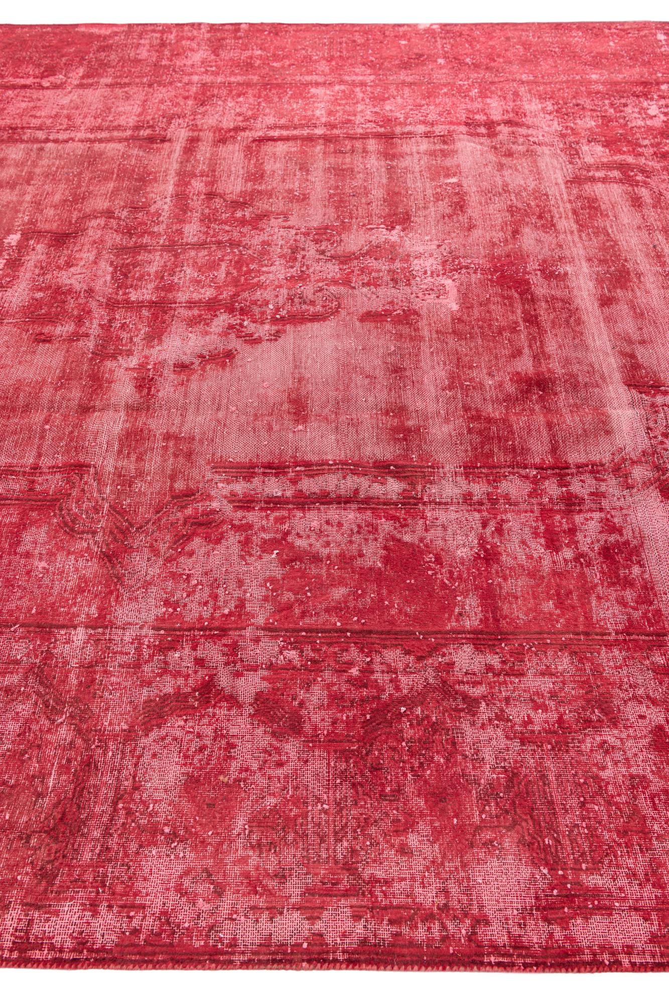 9' 4 x 12' 8 Hand Knotted Ultra Vintage Persian Wool Rug