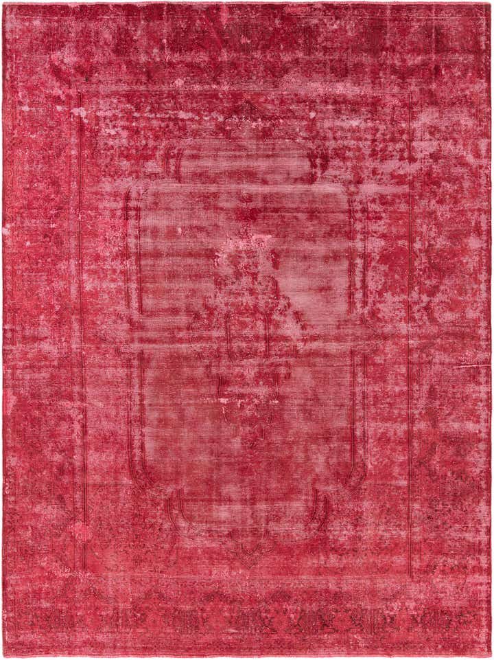 9' 4 x 12' 8 Hand Knotted Ultra Vintage Persian Wool Rug