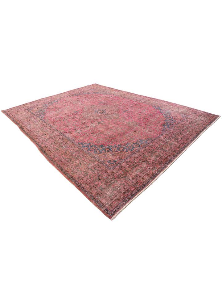 9' 5 x 12' 4 Hand Knotted Ultra Vintage Persian Wool Rug