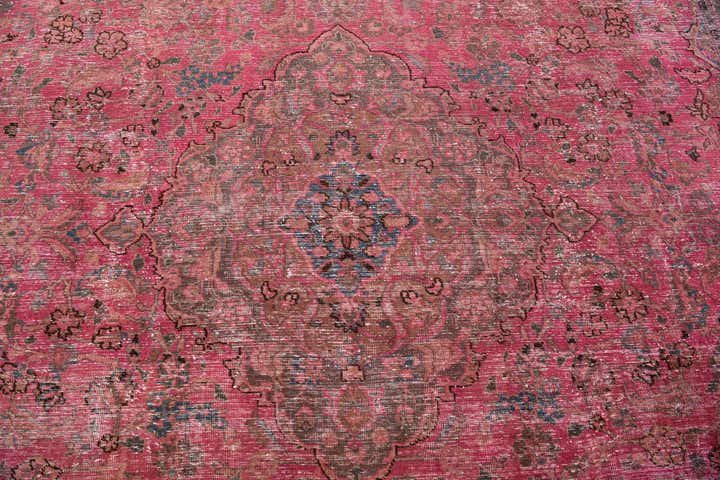 9' 5 x 12' 4 Hand Knotted Ultra Vintage Persian Wool Rug