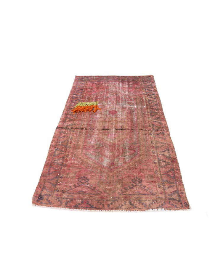 Detail image of 4' x 6' 7 Hand Knotted Ultra Vintage Persian Wool Rug