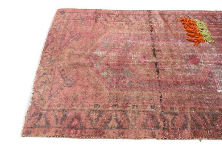 4' x 6' 7 Hand Knotted Ultra Vintage Persian Wool Rug
