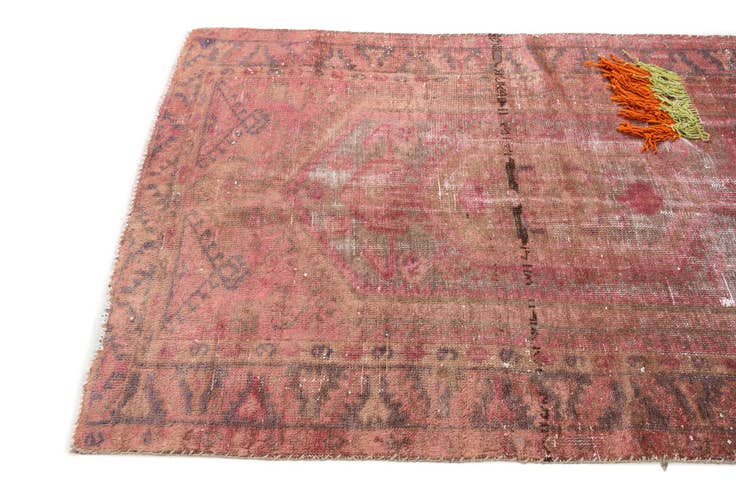 Detail image of 4' x 6' 7 Hand Knotted Ultra Vintage Persian Wool Rug