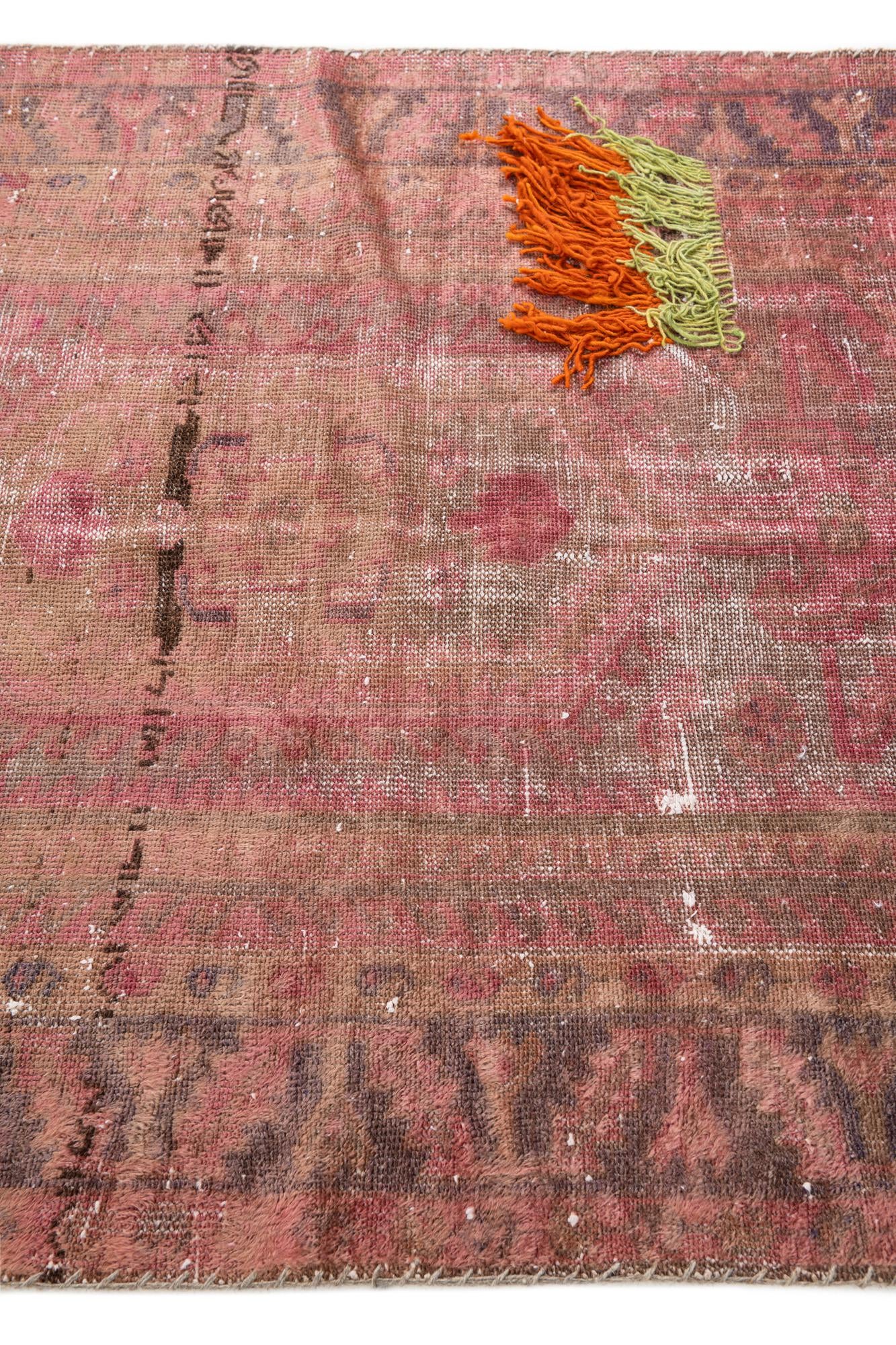 4' x 6' 7 Hand Knotted Ultra Vintage Persian Wool Rug