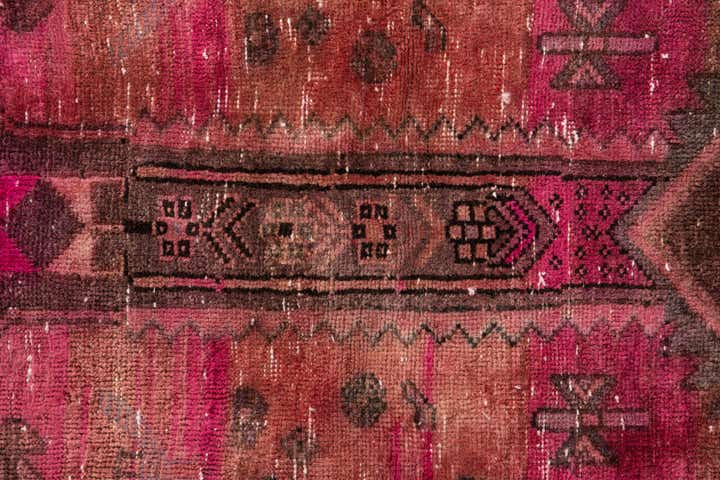 3' 3 x 5' 2 Hand Knotted Ultra Vintage Persian Wool Rug