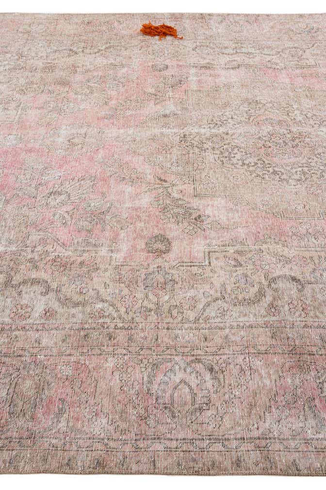 9' 2 x 12' 5 Hand Knotted Ultra Vintage Persian Wool Rug