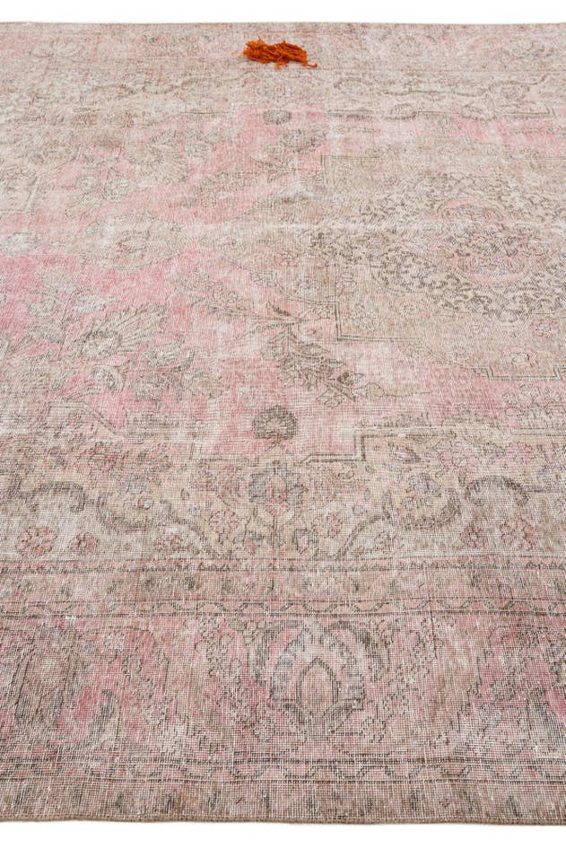 Detail image of 9' 2 x 12' 5 Hand Knotted Ultra Vintage Persian Wool Rug