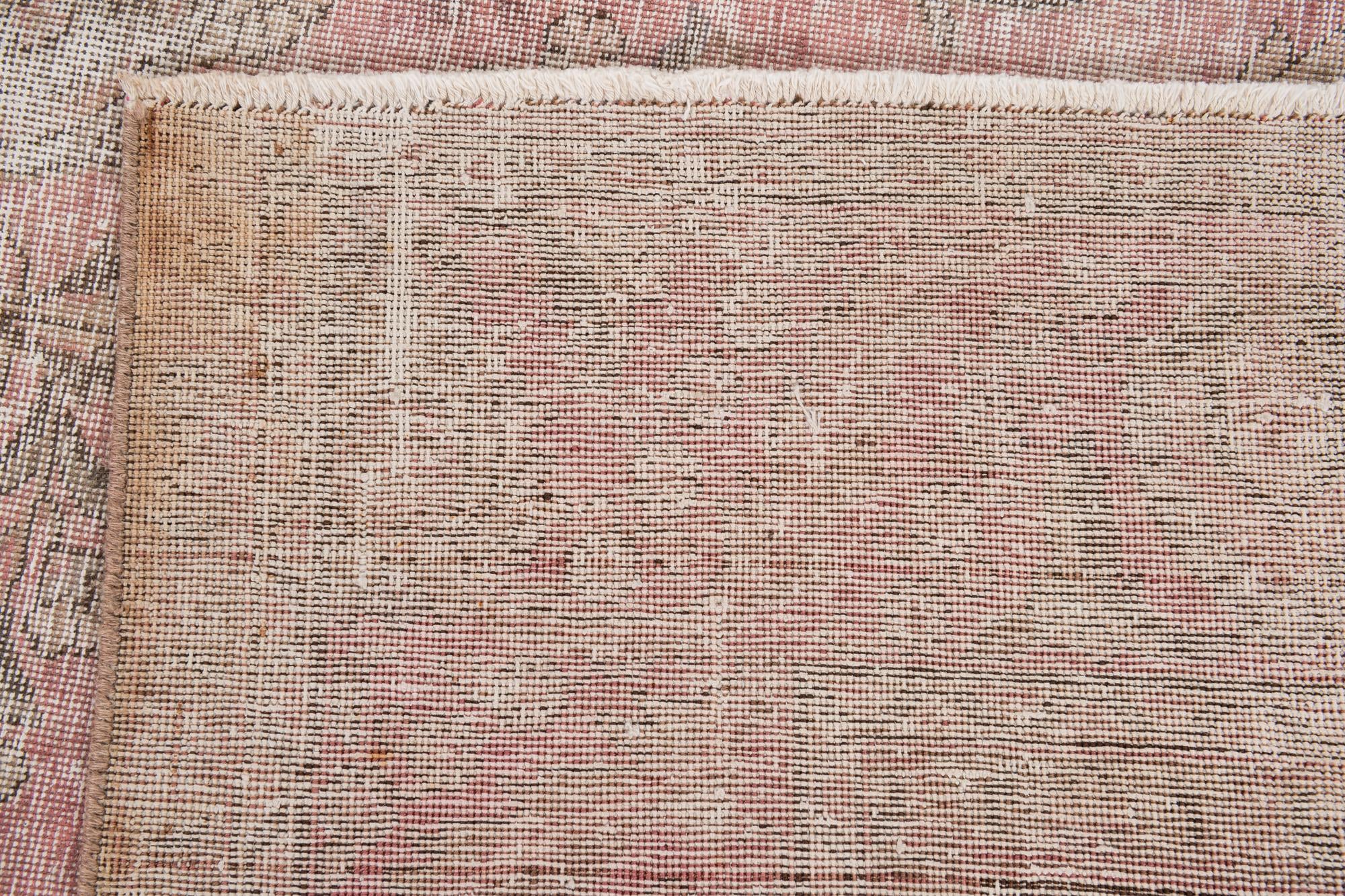 9' 2 x 12' 5 Hand Knotted Ultra Vintage Persian Wool Rug