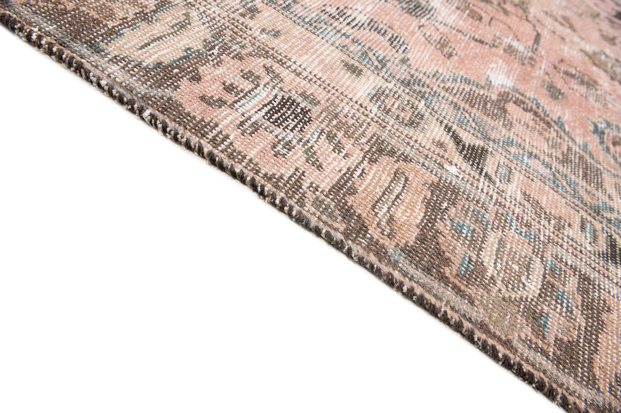 9' 3 x 11' 1 Hand Knotted Ultra Vintage Persian Wool Rug