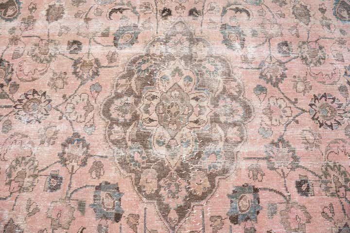 9' 3 x 11' 1 Hand Knotted Ultra Vintage Persian Wool Rug