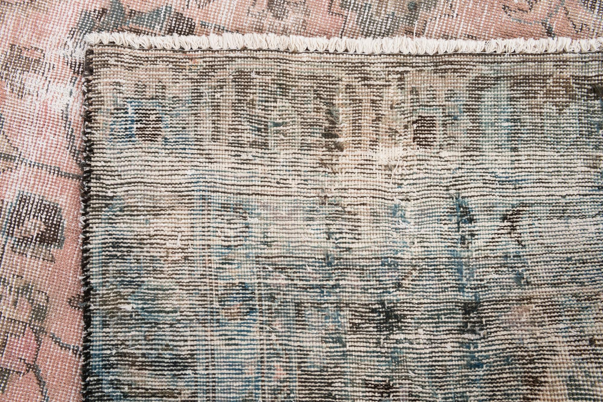 9' 3 x 11' 1 Hand Knotted Ultra Vintage Persian Wool Rug