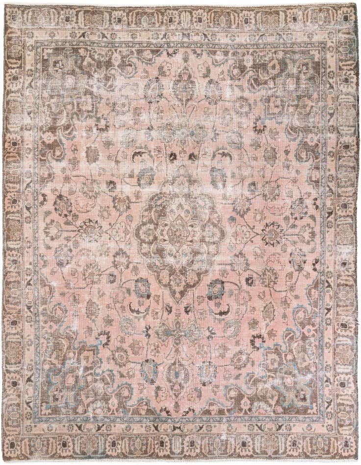 Detail image of 9' 3 x 11' 1 Hand Knotted Ultra Vintage Persian Wool Rug