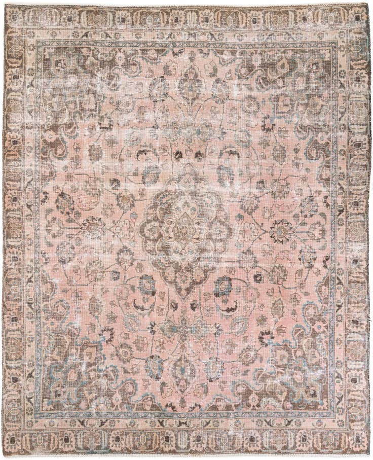 Detail image of 9' 3 x 11' 1 Hand Knotted Ultra Vintage Persian Wool Rug