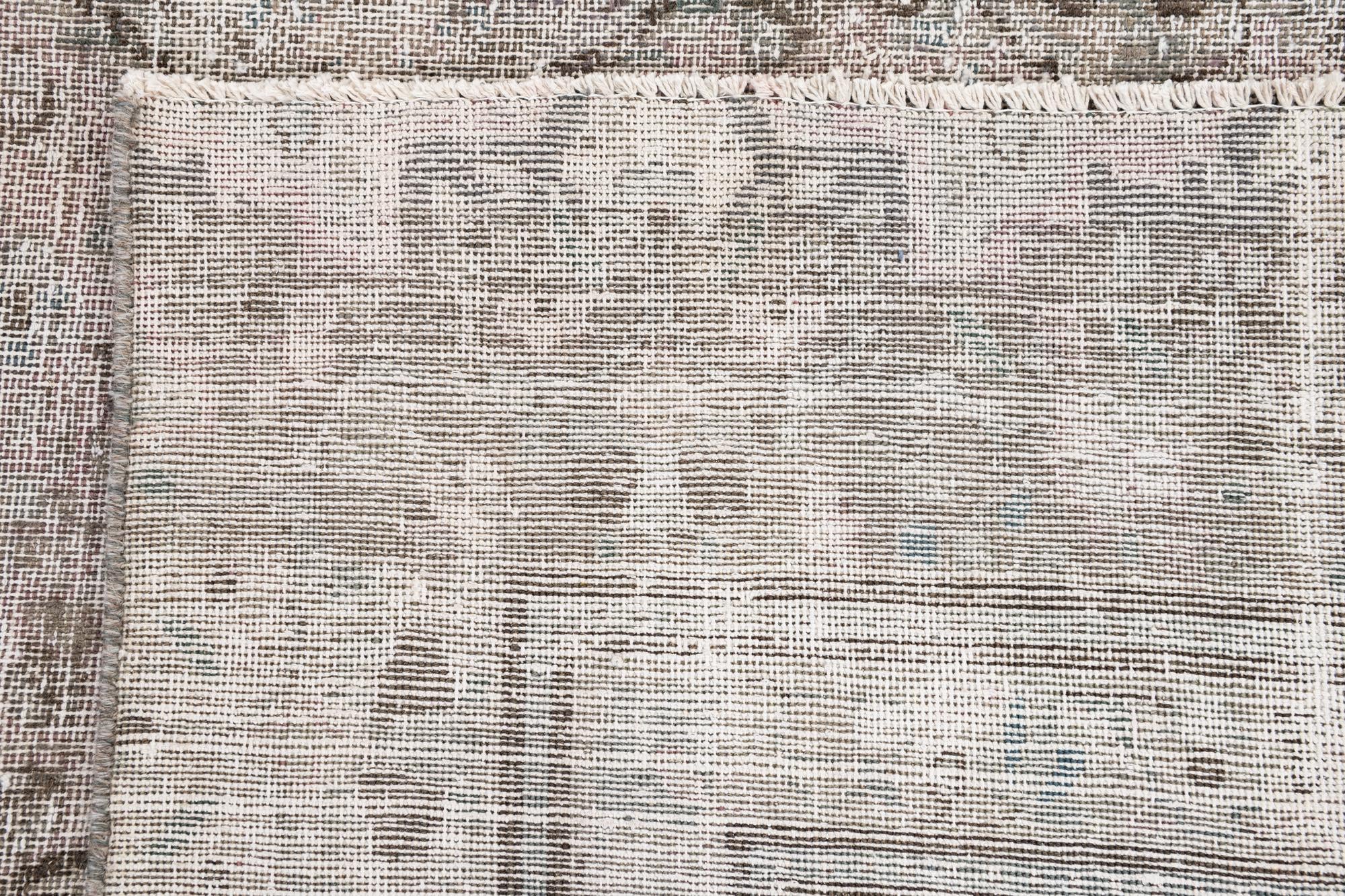 8' x 12' 3 Hand Knotted Ultra Vintage Persian Wool Rug