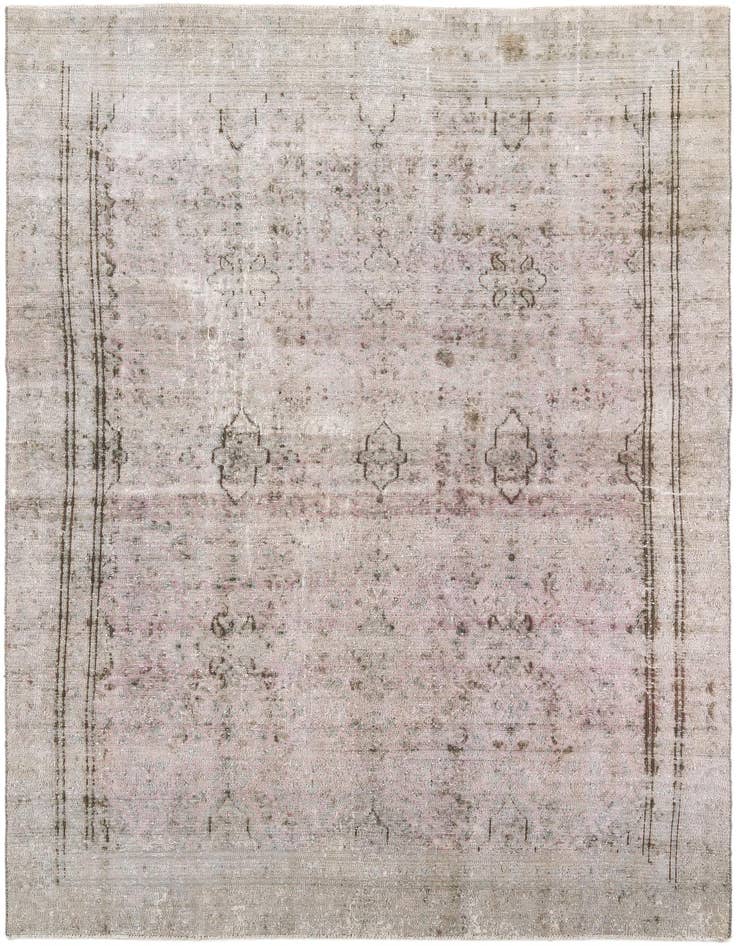 Detail image of 8' x 12' 3 Hand Knotted Ultra Vintage Persian Wool Rug