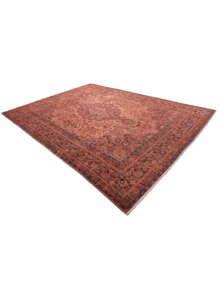 9' 5 x 12' 6 Hand Knotted Ultra Vintage Persian Wool Rug