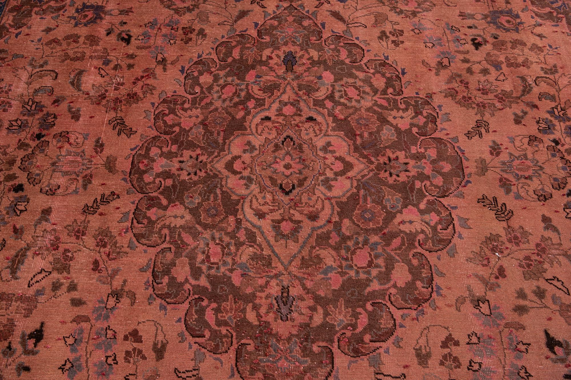 9' 5 x 12' 6 Hand Knotted Ultra Vintage Persian Wool Rug