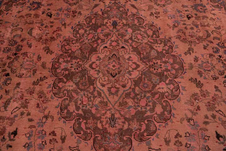 9' 5 x 12' 6 Hand Knotted Ultra Vintage Persian Wool Rug