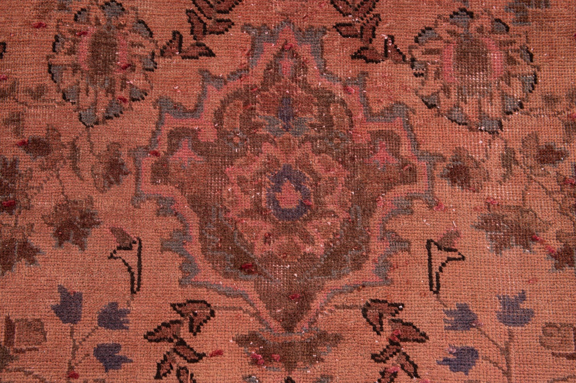 9' 5 x 12' 6 Hand Knotted Ultra Vintage Persian Wool Rug